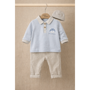 Βρεφικό Σετ Αγόρι 3 Τεμαχίων Soft Blue Bear