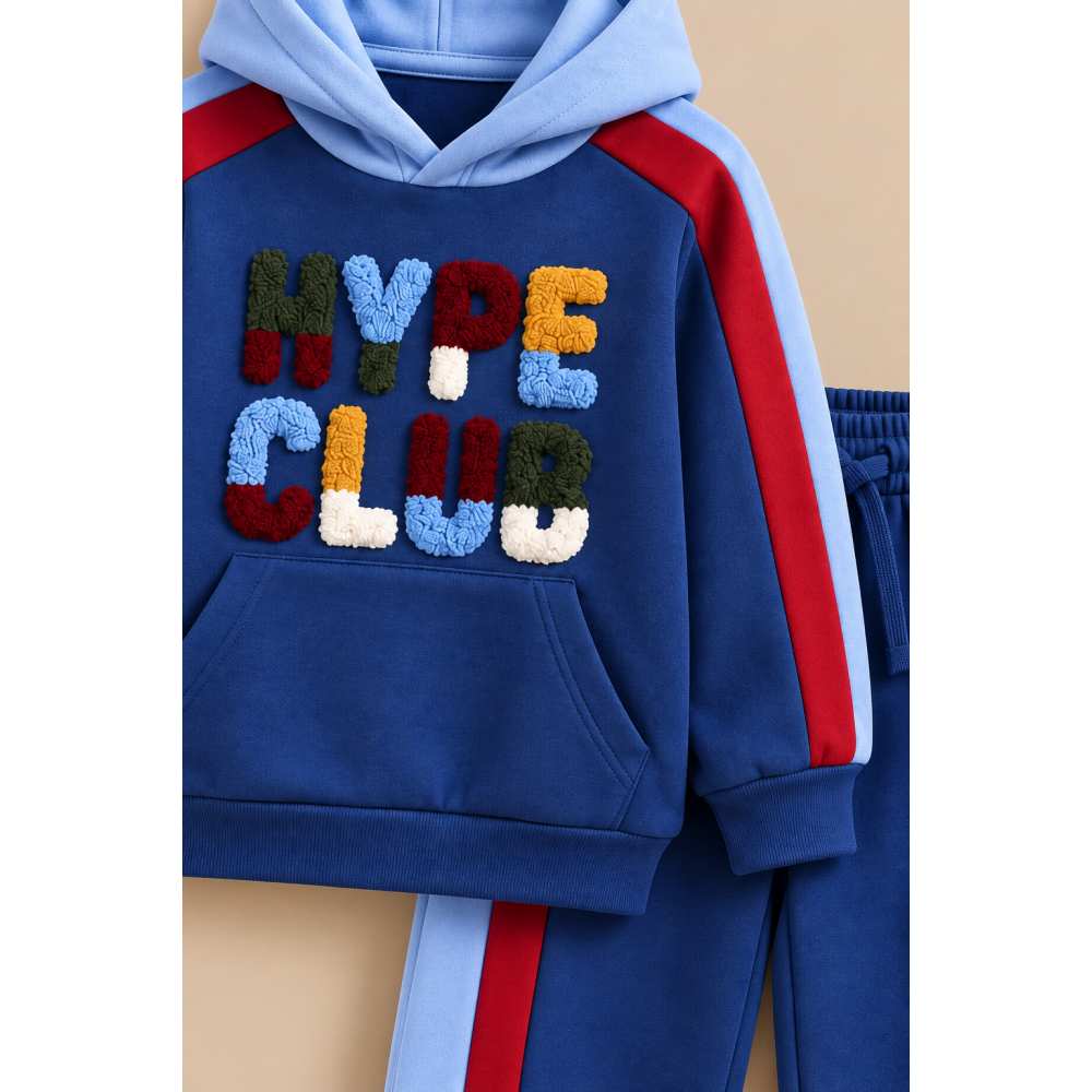 Παιδικό Χειμερινό Σετ Φόρμας Αγόρι Hype Club Μπλε 1-5 Ετών