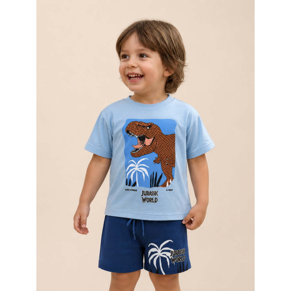 Παιδικό Καλοκαιρινό Σετ Αγόρι Jurassic World 2τμχ (3-10 Ετών)