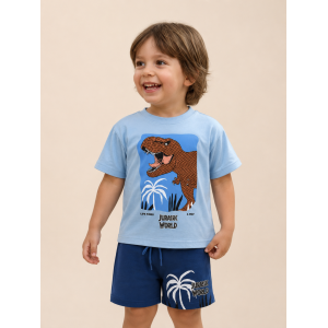 Παιδικό Καλοκαιρινό Σετ Αγόρι Jurassic World 2τμχ (3-10 Ετών)
