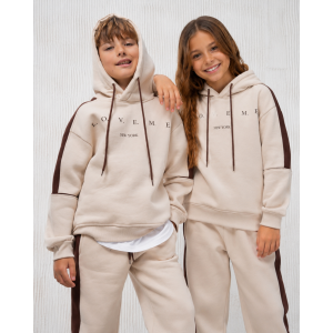 Premium Class Unisex Παιδική Φόρμα LOVEME New York Μπεζ 8-12 Ετών