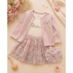 Σετ Κοριτσιού “Pink Bow Dream” – 4 Τεμάχια