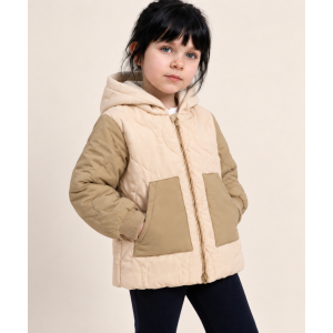Κοριτσίστικο Καπιτονέ Μπουφάν Beige Duo 2-6 Ετών
