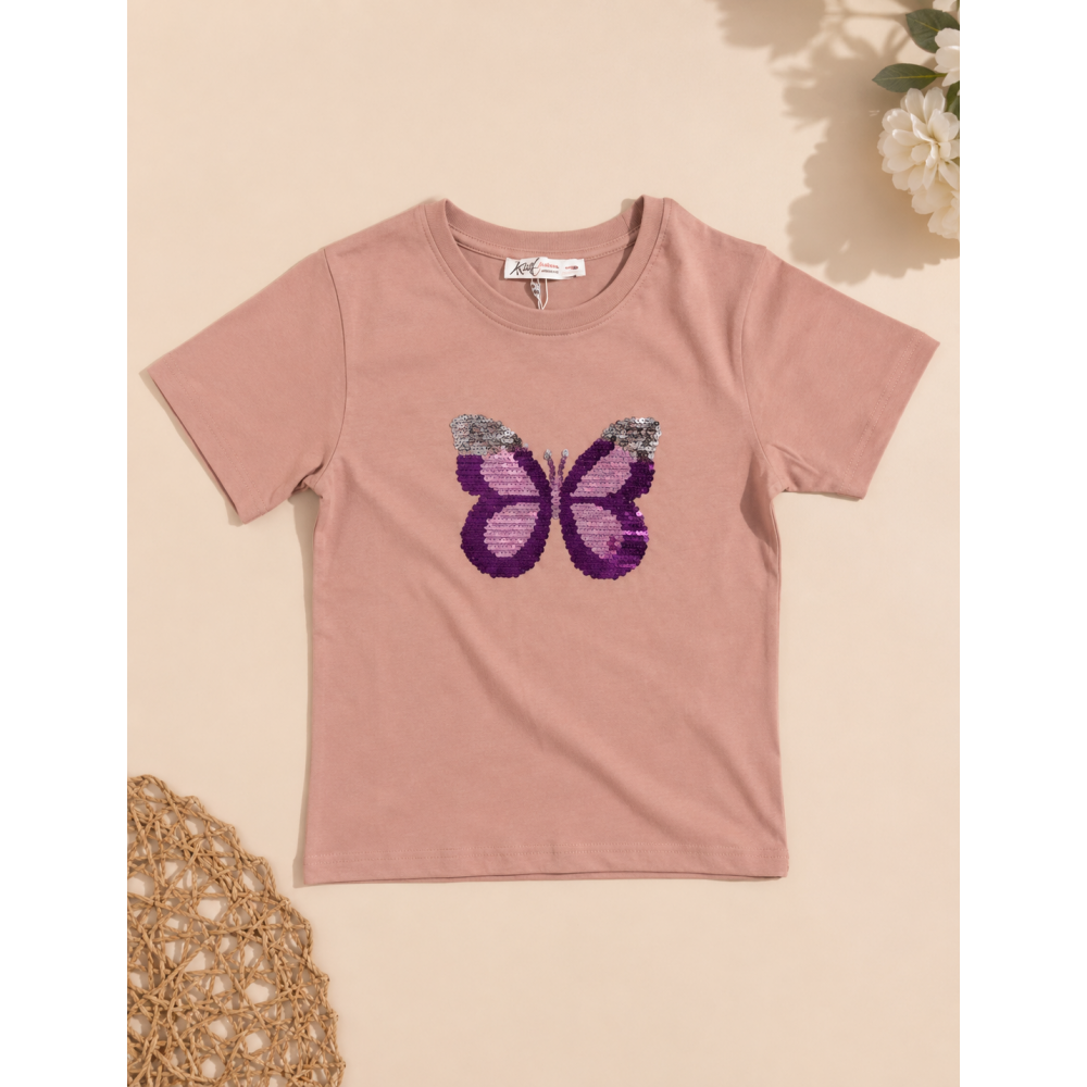 Παιδικό Σετ 3 Τεμαχίων Butterfly – Πλεκτή Ζακέτα, Μπλούζα & Φούστα