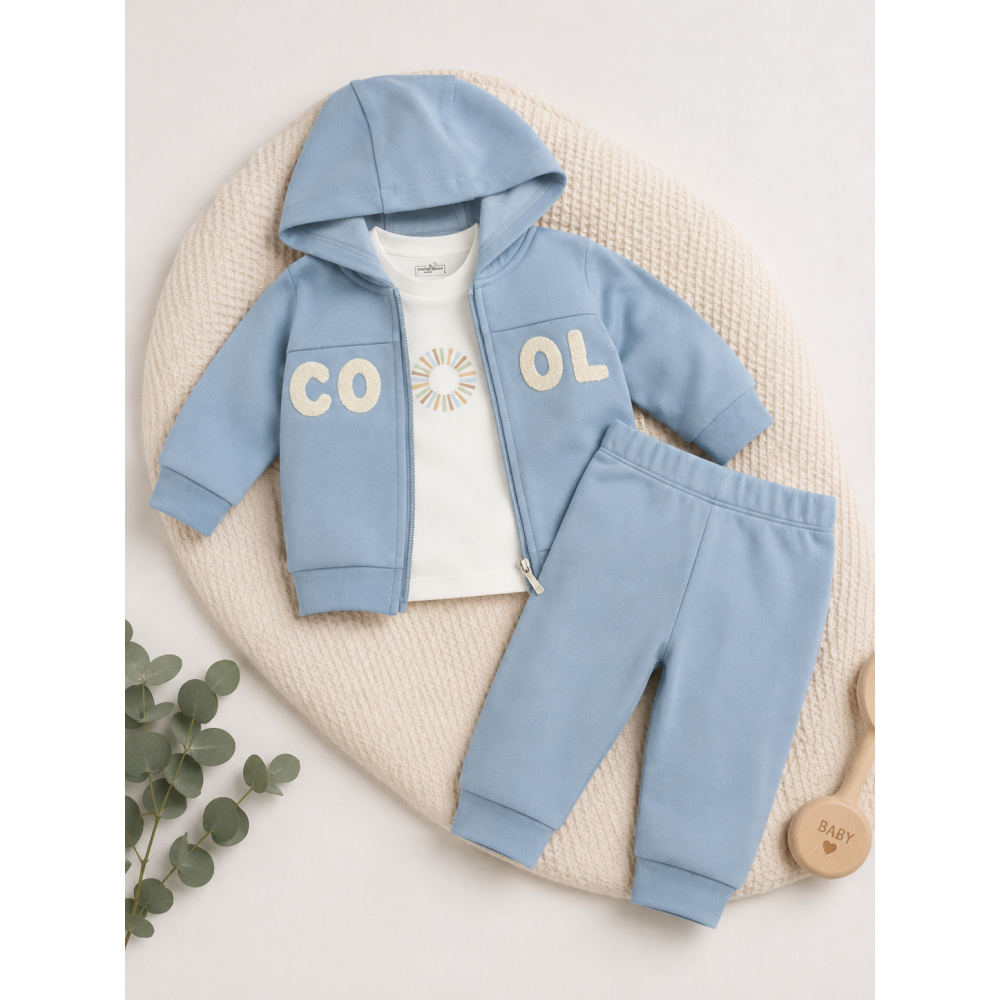 Baby Cool – Βρεφικό Αγορίστικο Σετ 3 Τεμαχίων 100% Βαμβάκι