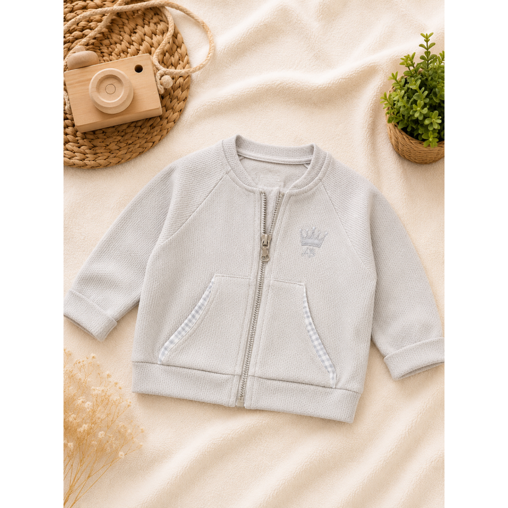 Βρεφικό Σετ 3 Τεμαχίων Αγόρι Soft Beige 100% βαμβακερό 