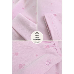 Baby Bunny Soft Pink Σετ – Βαμβακερό Body & Κολάν (9–24 μηνών)
